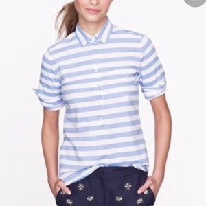 J.Crew Striped Popover Shirt
